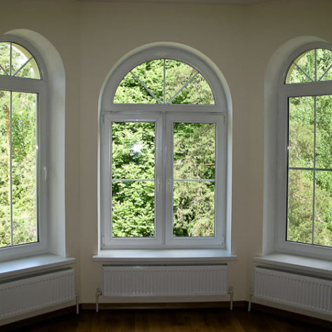 Арочные окна со Шпросами 