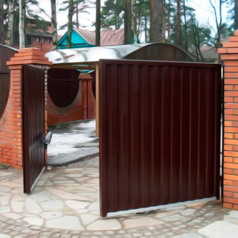 Распашные ворота Вариант 3