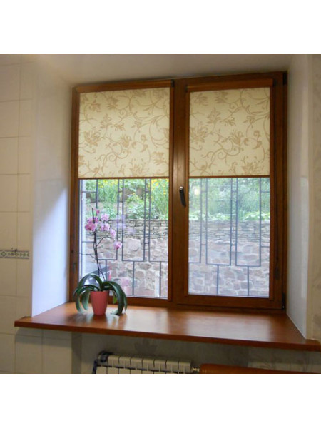 Рулонные шторы закрытого типа с направляющими Вариант 11