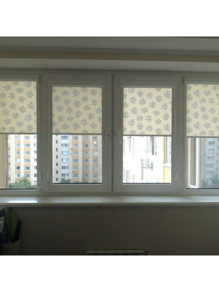 Рулонные шторы закрытого типа с направляющими Вариант 7