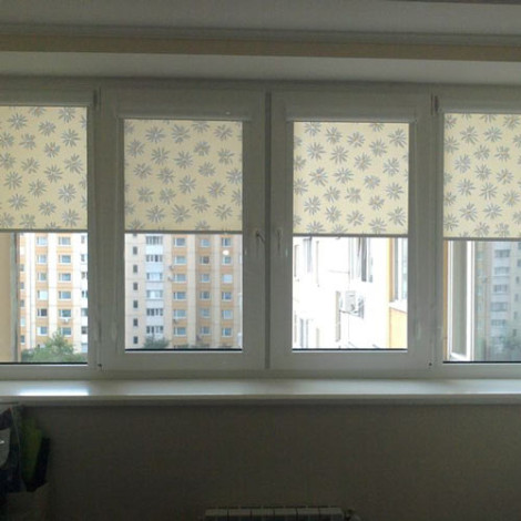 Рулонные шторы закрытого типа с направляющими Вариант 7